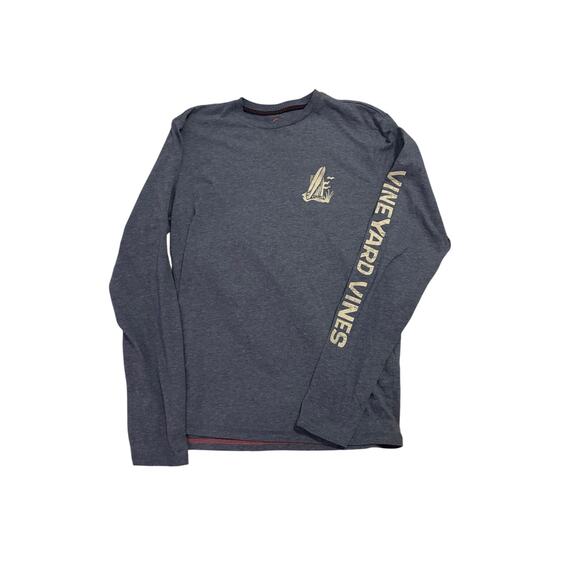 Vineyard Vines Long Sleeve Graphic Tee – Blue – Size Small - Picture 2 of 5